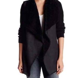 Romeo & Juliet Asymmetrical Couture Faux Fur Shrug. V-0097